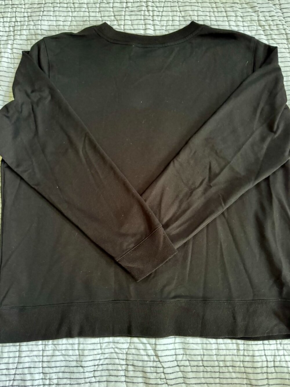 Michael Kors Black Logo Rivet Sweatshirt XL Gold Hardware - Picture 2 of 10